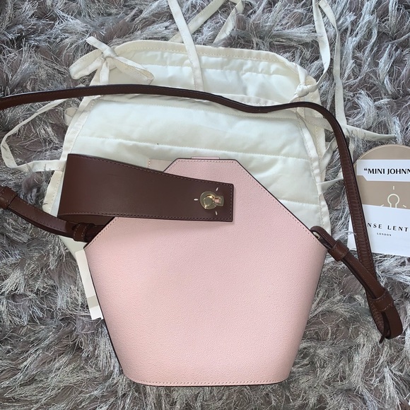 NWT DANSE LENTE MINI JOHNNY PINK CROSSBODY BAG - Picture 7 of 10